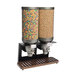 A close-up of a couple of Rosseto cereal dispensers filled with cereal.