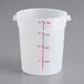 Choice 4 Qt. Translucent Round Polypropylene Food Storage Container ...