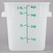 4 Qt. Plastic Food Container (Translucent)