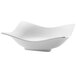 A white Rosseto melamine bowl with a curved shape.