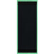 A rectangular black board with a green border.
