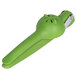 A Chef'n green plastic and metal lime squeezer.