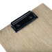 Menu Solutions WDCLIP-A Weathered Walnut 5 1/2" x 8 1/2" Customizable Wood Menu Clip Board / Check Presenter Main Thumbnail 4