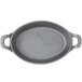 American Metalcraft CIPOV856 25 oz. Pre-Seasoned Mini Cast Iron Oval Casserole Dish Main Thumbnail 4