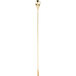 A gold plated Barfly classic bar spoon with a long handle.