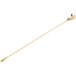 A Barfly gold plated bar spoon with a long handle.