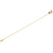 A Barfly gold plated classic bar spoon with a long handle.