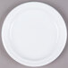 Dart 7PWF 7" White Famous Service Impact Plastic Plate - 125/Pack Main Thumbnail 2