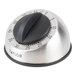A silver Taylor stainless steel kitchen timer with a black dial.
