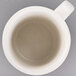 8 oz. Ivory (American White) Embossed Rim China Mug - 36/Case Main Thumbnail 4