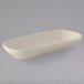 Tuxton BEZ-0761 7 3/4" x 3 5/8" Eggshell China Relish Tray - 12/Case Main Thumbnail 1