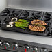 Valor 21" x 11" Pre-Seasoned Reversible Cast Iron Griddle and Grill Pan with Handles Main Thumbnail 1