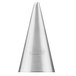 An Ateco silver cone-shaped open star piping tip.
