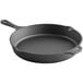 A Valor pre-seasoned cast iron skillet with a helper handle.