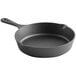 A Valor 9" pre-seasoned cast iron skillet with a handle.