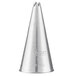 A silver metal cone-shaped Ateco Open Star Piping Tip.