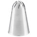 A silver metal Ateco swirl top piping nozzle.