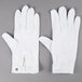 Henry Segal White Waiter's Gloves with Snap-Close Wrists Main Thumbnail 2