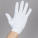 Henry Segal White Waiter's Gloves with Snap-Close Wrists Main Thumbnail 3