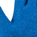A close up of a blue Cordova Cor-Grip glove with a white background.
