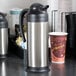 Choice 34 oz. Stainless Steel Insulated Carafe / Server Main Thumbnail 1