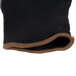 A black Cordova warehouse glove with brown trim.