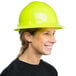 Cordova Duo Safety Hi-Vis Green Full-Brim Style Hard Hat with 4-Point Ratchet Suspension Main Thumbnail 3