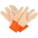 Cordova Cotton Canvas Work Gloves with Orange PVC Dotted Palm Coating - Large - 12/Pack