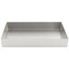 A silver rectangular Tablecraft stainless steel tray.