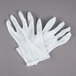 A pair of white Cordova Lisle gloves.