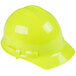 A yellow hard hat with a white background.