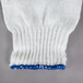 Medium Weight White Polyester / Cotton Work Gloves - 12/Pack Main Thumbnail 4