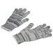 A pair of Cordova medium weight grey and white work gloves on a white background.