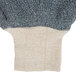 Cordova men's loop-out gray jersey gloves with a white and grey striped knit.