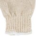 A beige knit Cordova jersey glove with a white trim.