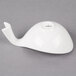 A white whale shaped bowl.