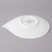 A white Villeroy & Boch porcelain saucer with a leaf design.