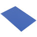 A blue rectangular Menu Solutions menu board.
