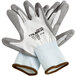 Cordova Caliber White HPPE Gloves with Gray Polyurethane Palm Coating - Pair Main Thumbnail 2