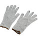 A pair of Cordova Monarch gray gloves on a white background.