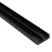 A black metal bar with two long strips of black plastic.