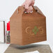 8 7/8" x 5" x 6 3/4" Hearthstone Barn Take Out Dinner / Chicken Box with Handle - 150/Case Main Thumbnail 1