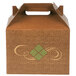 8 7/8" x 5" x 6 3/4" Hearthstone Barn Take Out Dinner / Chicken Box with Handle - 150/Case Main Thumbnail 2