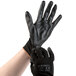 Black Nylon Glove with Black Polyurethane Palm Coating - 12/Pack Main Thumbnail 6