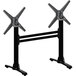 FLAT Tech ST22 22" x 4 3/16" Black Self-Stabilizing Standard Height Table Base with Flip Top Mechanism Main Thumbnail 1