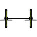 FLAT Tech ST22 22" x 4 3/16" Black Self-Stabilizing Standard Height Table Base with Flip Top Mechanism Main Thumbnail 2
