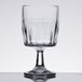 An Anchor Hocking Breckenridge goblet with a small rim and base.
