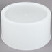 A white plastic Choice round beverage dispenser base with a lid.