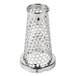 A Weston Roma stainless steel mesh strainer with holes.