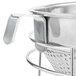 A Weston stainless steel China cap strainer with a metal handle.